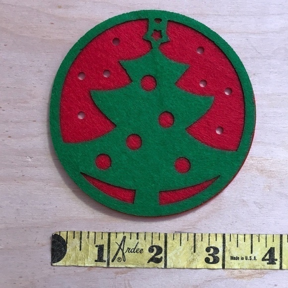 CHRISTMAS TREE COASTERS - SET OF FOUR ✨✨✨ - Picture 2 of 4